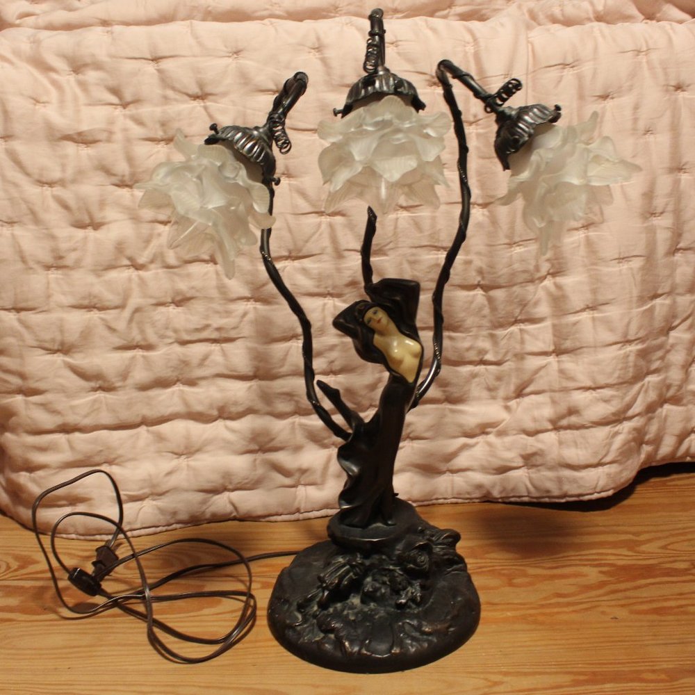 Antique Bronze Auguste Moreau French Nude Topless